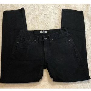 Acne Mic Raven Men’s Straight Black Jeans 31x34